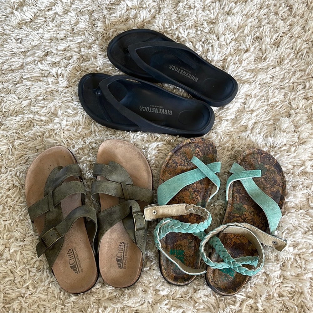 Shoe lot // w Birkenstocks size 9